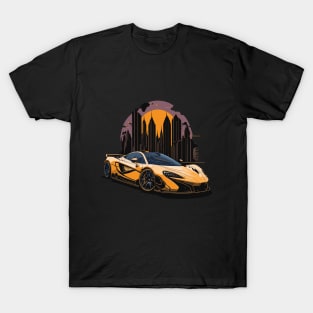 McLaren P1 Vintage Car Art T-Shirt